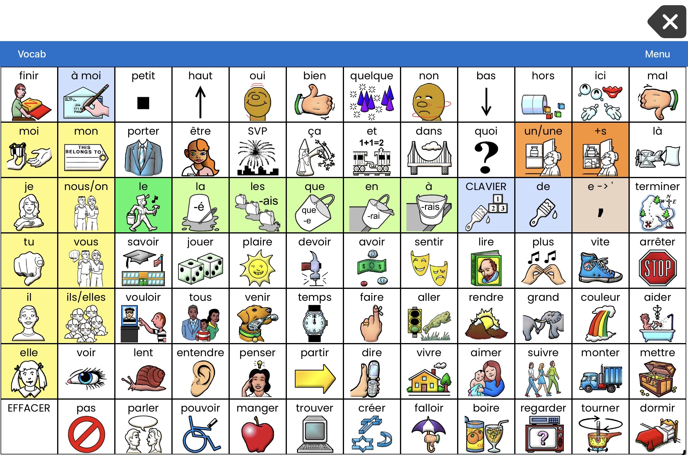 LAMP Words for Life Canadian French Screenshot