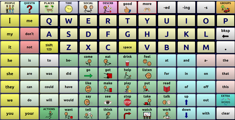 WordPower 108 with Keyboard Screenshot